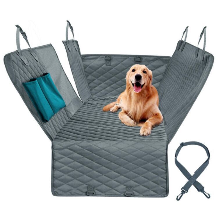 Dog Car Seat Cover & Hammock with Mesh Window