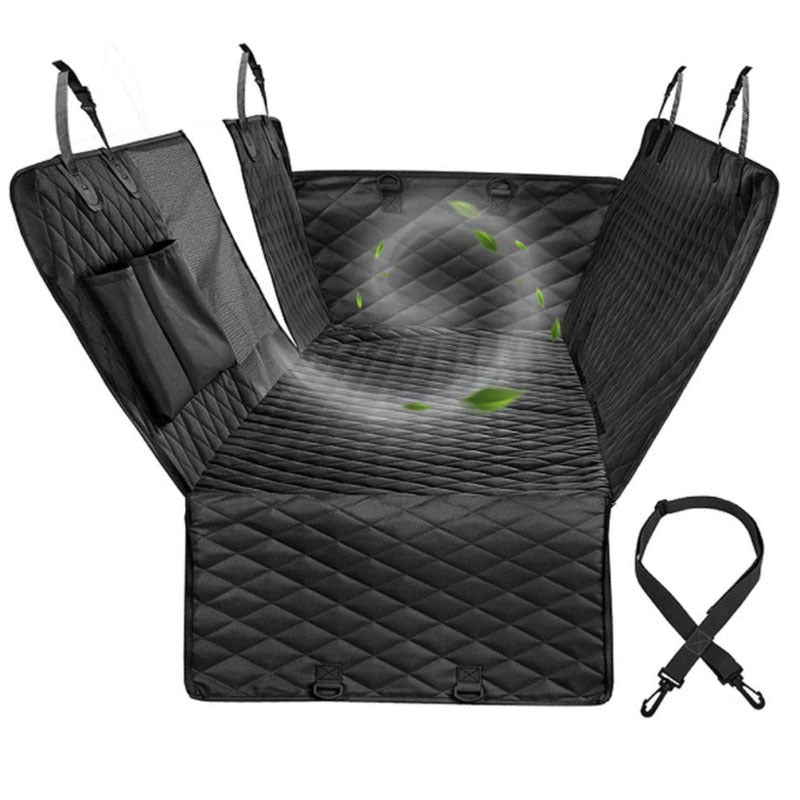 Dog Car Seat Cover & Hammock with Mesh Window