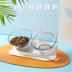 Raised Cat-Ear Pet Bowl – Single & Double Options