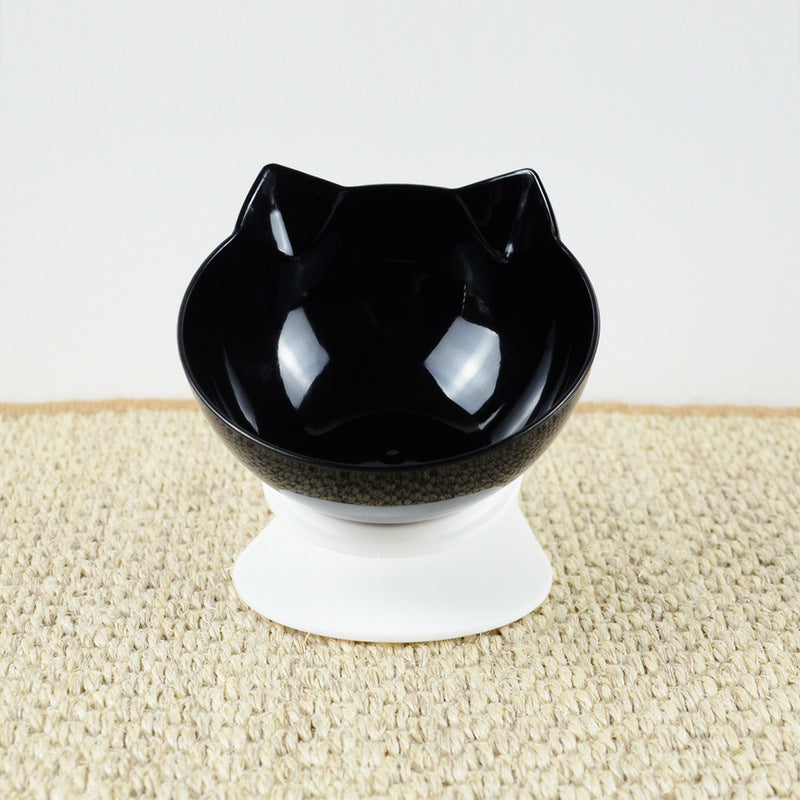 Raised Cat-Ear Pet Bowl – Single & Double Options