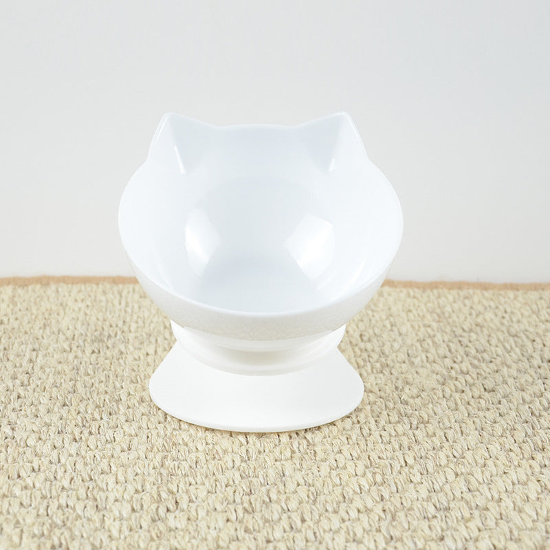 Raised Cat-Ear Pet Bowl – Single & Double Options