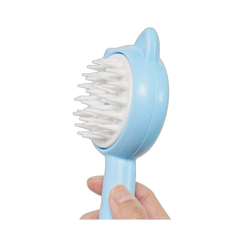 Cat-Ear Spray Grooming Brush – Blue or Pink