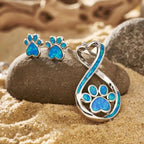 Paw Print Necklace & Earrings – Individual or Set