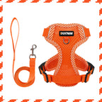 Adjustable Mesh Dog Harness with Reflective Strips