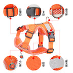 Adjustable Mesh Dog Harness with Reflective Strips