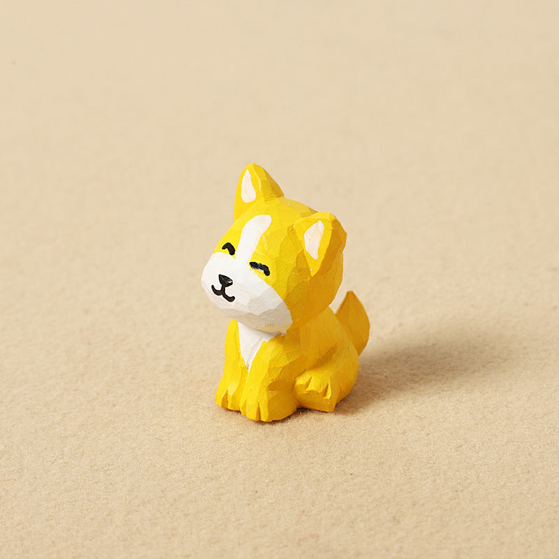 Carved Wooden Dog Charm – Design Options