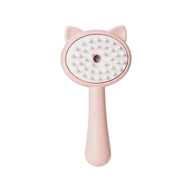 Cat-Ear Spray Grooming Brush – Blue or Pink